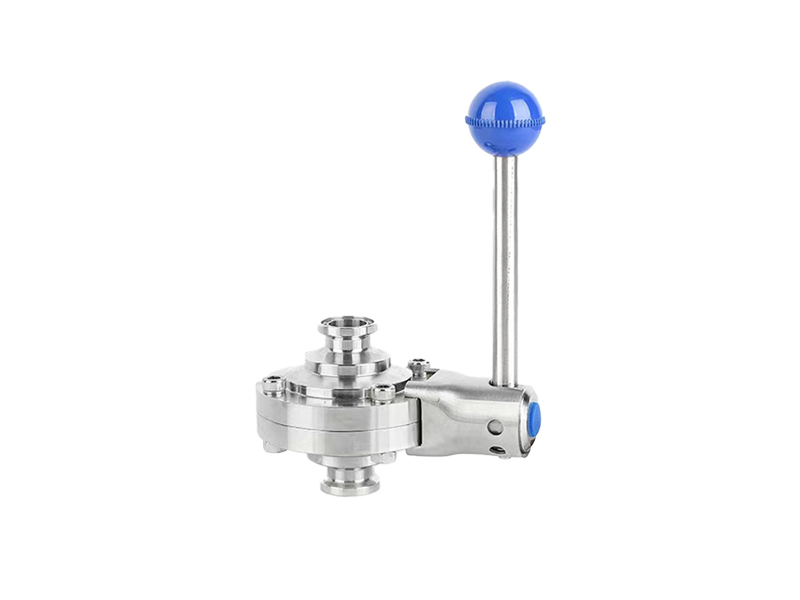 进口卫生级法兰蝶阀