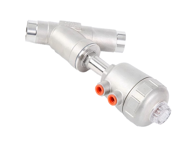 进口焊接式气动角座阀